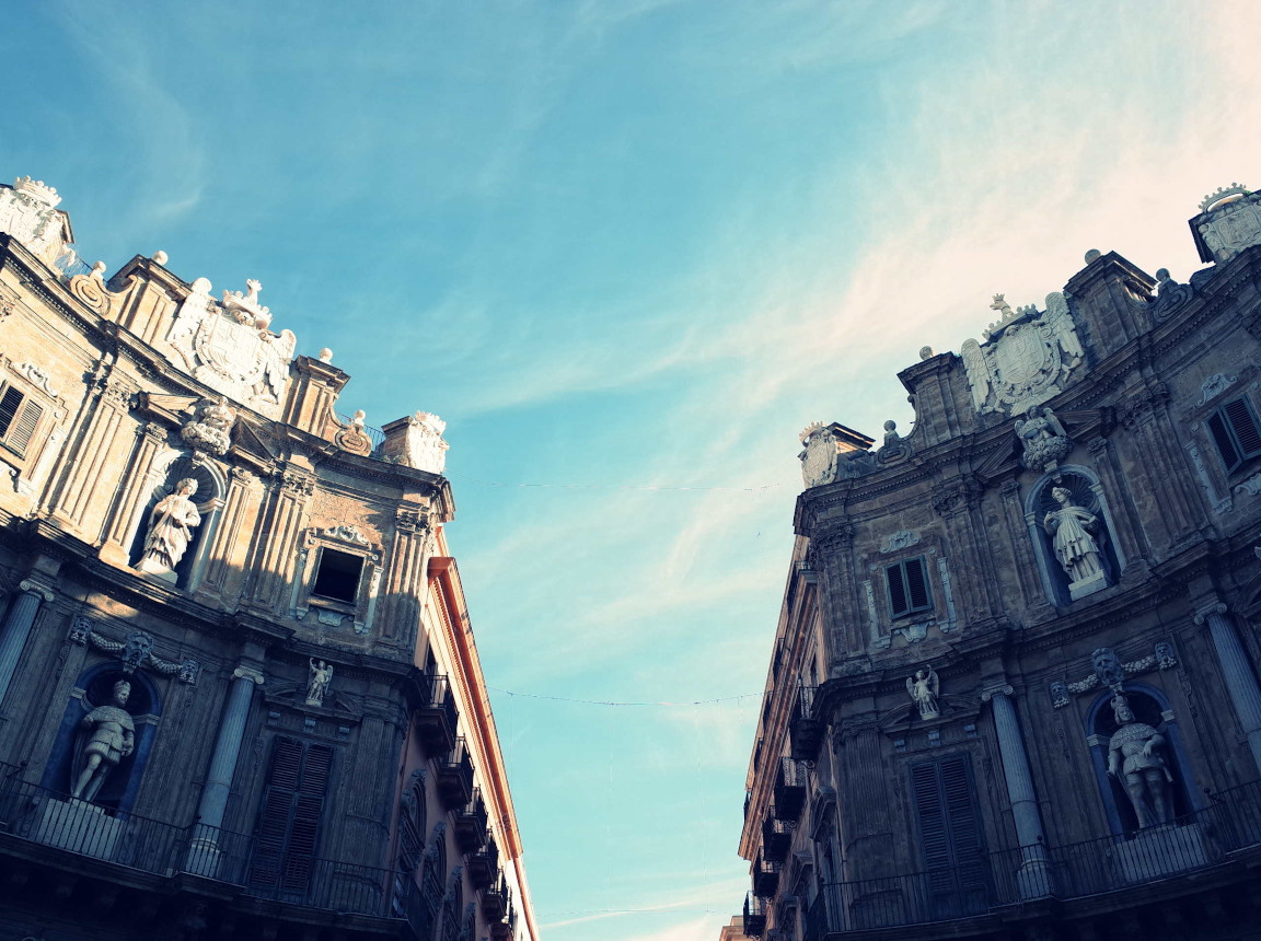 Palermo: Quattro Canti - palazzi