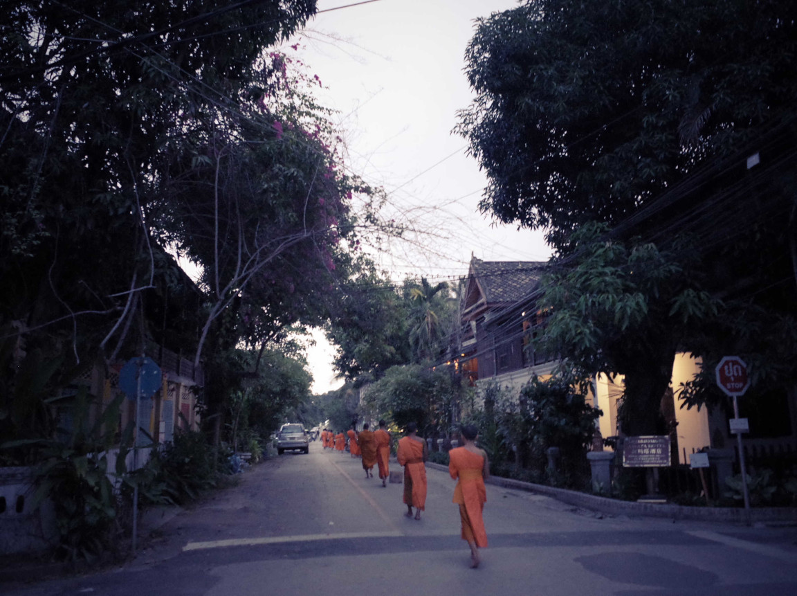 End of Alms Ceremony (Tak Bat)