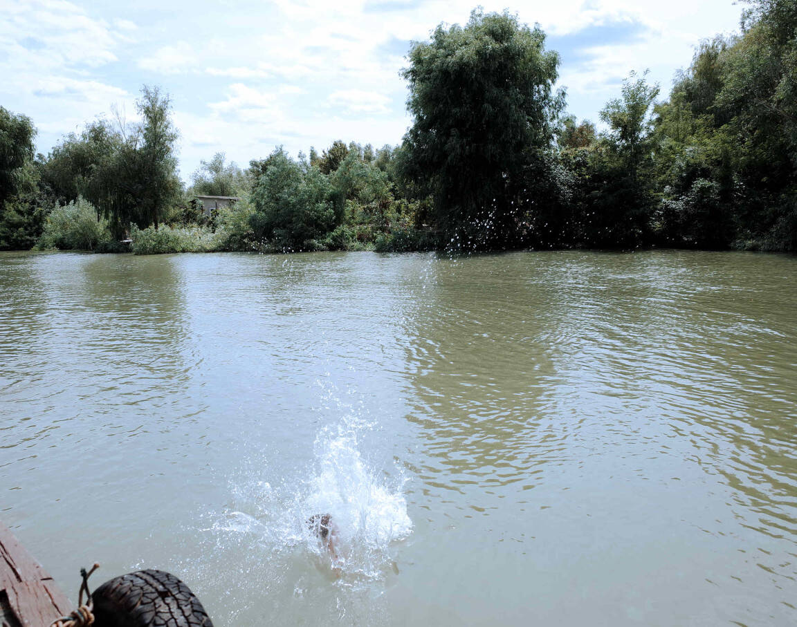 A dive in the Danube - Yes, that's me