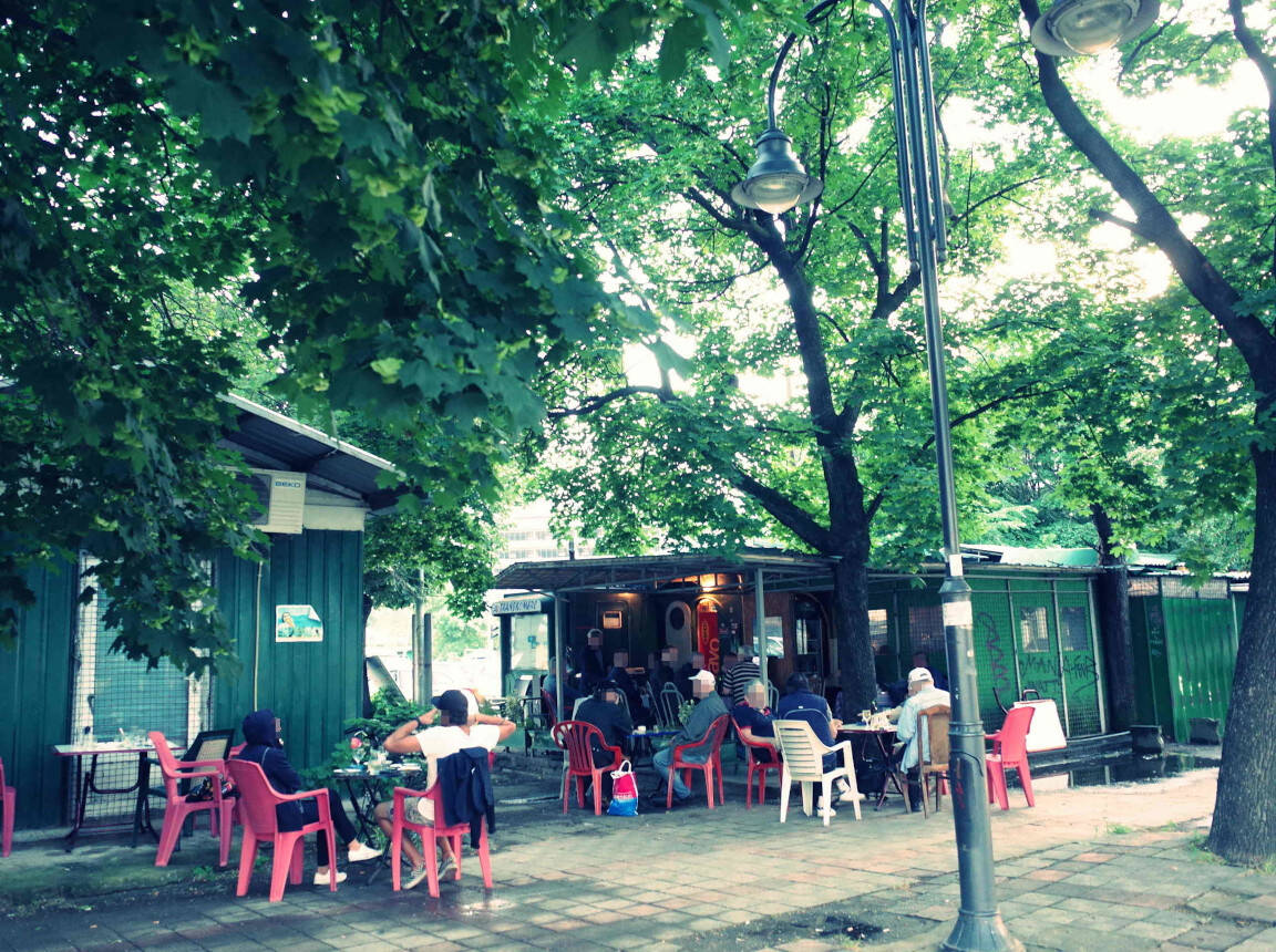 Café in Skopje, North Macedonia