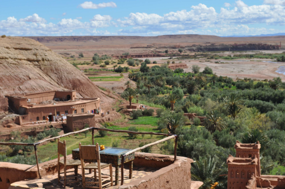 Outdoors seats in Morocco