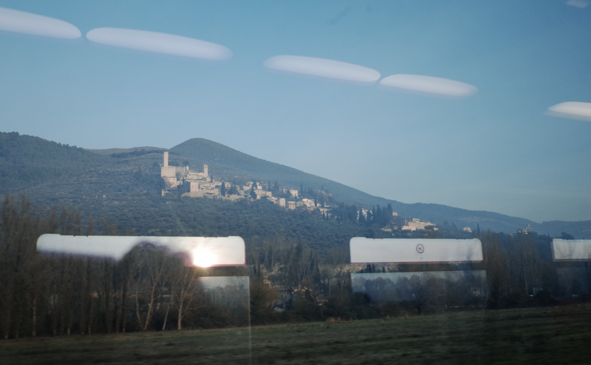 In treno verso Roma