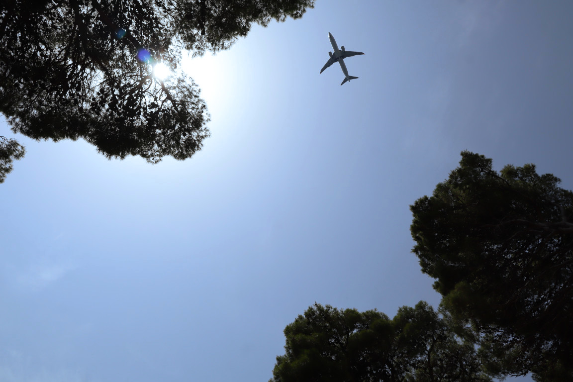 Cielo di Cavtat con aereo